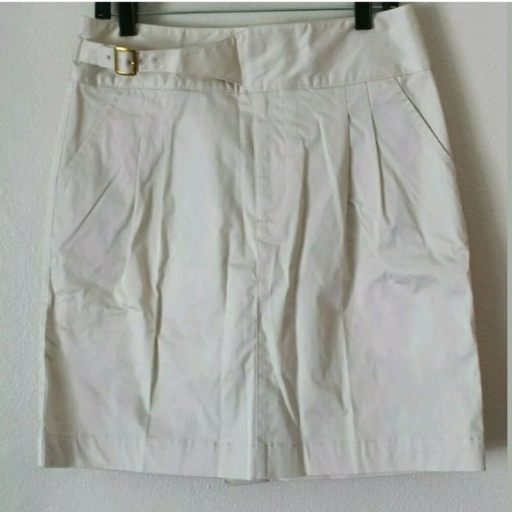 NWT Bobby Jones‎ Solid Khaki/Tan Pleated Skirt atta